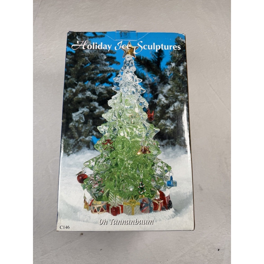 Vintage 2003 Heritage Mint Oh Tannenbaum Lighted Christmas Tree 12" C146